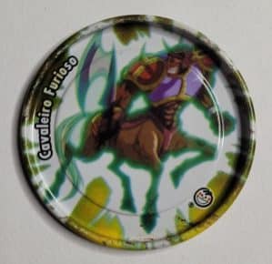 Tazo Yu-Gi-Oh! Metal Nº 40 | Cavaleiro Furioso | Elma Chips | 1996