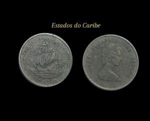 Ten Cents 1986 Estados do Caribe Sku 0136