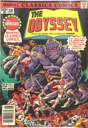 The Odyssey, Marvel Classics Comics nº18. Marvel – 1977. HQ/Gibi antigo/Importado