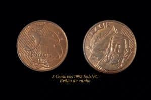 5 Centavos 1998 Sob/FC Sķu 0200