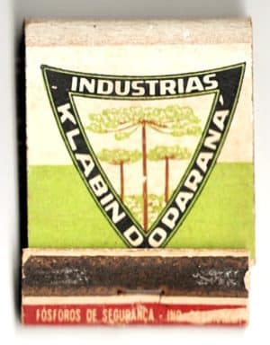 Caixa De Fosforos – Industrias Klabin do Parana - Celulose – Anos 50