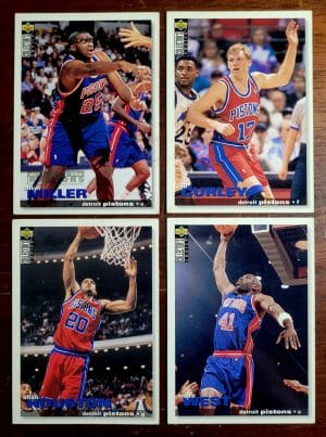 Card Basquete - Upper Deck Collector's Choice 1995 - Detroit Pistons