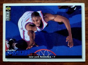 Card Basquete - Upper Deck Collector's Choice 1995 - New York Knicks - Charles Smith