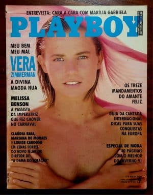 Playboy Nº 190 | Maio/1991 | Vera Zimmermann | Exemplar de Assinante | Pôster da Cristy Thom