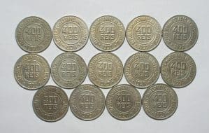 Série completa de 400 Réis - 1918 A 1935 Com Datas Escassas / Mbc e mais Todas  Bonitas peças de coleção
