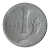 1 Lira 1954 Itália Sku 0029