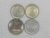 4 Moedas) Canada 10 Cents -1989 + San Marino 1 LIra – 1977 + Angola 50 Lwei – 1975 + Belgica 25 Cents – 1966 / box25