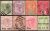 Ceilão (Reino Unido) – Queen Victoria – 1884 a 1890 – Acumulação com 8 selos