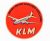Etiqueta De Bagagem / Mala Klm Royal Dutch Airlines Anos 50 – (2) – Redonda