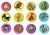 Lote com 27 Tazos Ping Pong Animais em Extinção – Varios Numeros Diferentes – 1998