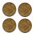 05 moedas de 1 cruzeiros para fabricação de aliança de moeda antiga coleção artesanato aleatórias