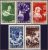 Alemanha – Saar – Pinturas – 1951 – S/Completa – Semi postal – Mi 309 a 313