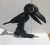 Escultura Madeira Pássaro Articulavel