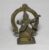 Escultura em metal bronzeado representando Saraswati Deusa da sabedoria, do conhecimento, da aprendizagem, das arte e das musicas. Esposa de Brahma.
