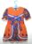 Vestido infantil de caipira para festa junina, veste menina 2 a 3 anos, 100% algodão todo decorado e trabalhado com laços e fita na cintura.