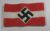 : Braçadeira do Exército Alemão, com Símbolo da Swastika usado nos uniformes cerimonias ou saídas em marcha para a luta.