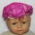 Touca Infantil Menina de 3 meses até 1 ano, Plush tipo aveludado com decoração frontal