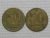 Duas meodas de 50 Centavos – 1944 / ambas Sem sigla e uma com ultimo 4 empastado / Catalogada / Mbc / m40