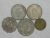 5 moedas diferentes de Hong kong Cents e Dolares / Veja datas e valores / Ni-Brass / m370