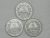 França) 5 francs – 1945 / 1946 / 1947 – peças difíceis / m30