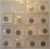 Espanha) Coleção 5 Pesetas – 1957 com 14 moedas, datas na descrição / Co/Ni-Ni/Bra / Todas em perfeitas condições / m400