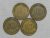 Alemanha) 10 Pfennig – 1950d,f,g,j Minich, Stutgart, Karlshure e Hamburg / Brass / box32