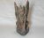 Escultura esculpida e talhada em madeira no estilo de Dragão —