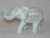 Elefante Indiano da sorte Branco ricamente decorado