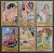 Emirados Árabes Unidos (Fujeira) SW Nº 1253 a 1258 – Pinturas Nuas de Gauguin (Série Completa com Aéreos) 1972 – Selos Usados