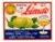 Antigo Rotulo Refrigerante Gasosa de Limão – Bebinco – Lages – Santa Catarina