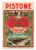Antigo Rotulo Vermute Di Torino Pistone – Anos 50 – Vermouth