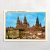 Cartão Postal Estrangeiro – Espanha – Vista Parcial e Catedral – Santiago de Compostela