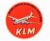 Etiqueta De Bagagem / Mala Klm Royal Dutch Airlines Anos 50 – (2) – Redonda