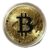 Moeda Bitcoin Física Cor Ouro Para Colecionador Fantasia